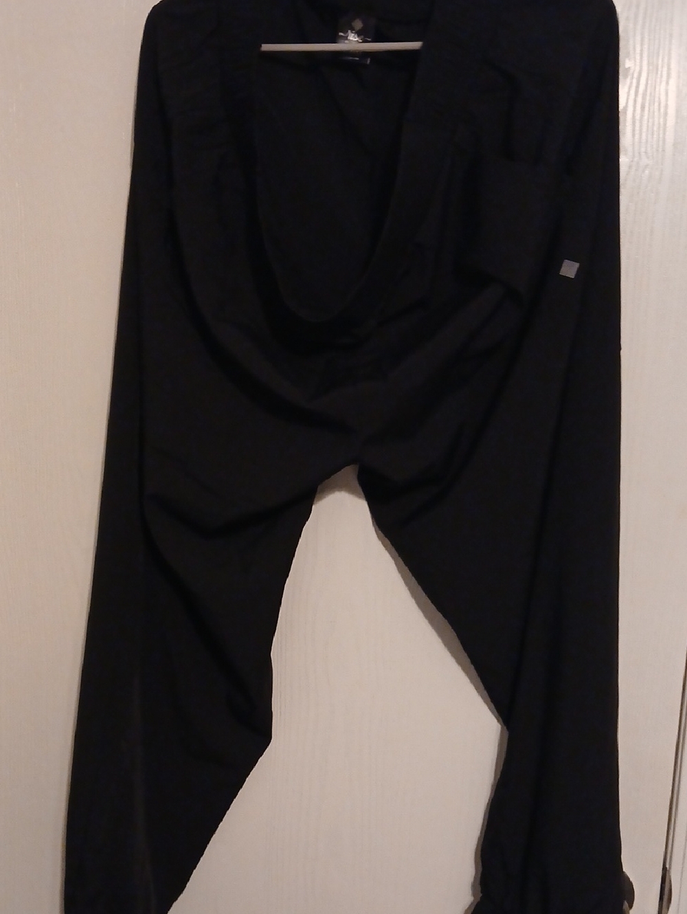 LuLaRoe Black Draped Jogger Pants